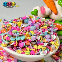 Bunny Rabbit Playground Peep Fimo Mix Beads Carrots Faux Sprinkle Fake Bake Easter Funfetti