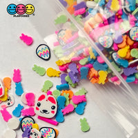 Bunny Rabbits Easter Party Mix Fake Sprinkles Rabbit Eggs Bunnies Kawaii Funfetti Sprinkle