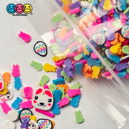 Bunny Rabbits Easter Party Mix Fake Sprinkles Rabbit Eggs Bunnies Kawaii Funfetti Sprinkle