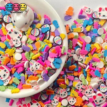 Bunny Rabbits Easter Party Mix Fake Sprinkles Rabbit Eggs Bunnies Kawaii Funfetti Sprinkle