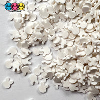Bunny White Rabbit Heads Fimo Mix Faux Sprinkle Fake Bake Confetti Easter Funfetti