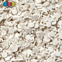 Bunny White Rabbit Heads Fimo Mix Faux Sprinkle Fake Bake Confetti Easter Funfetti 20 Grams