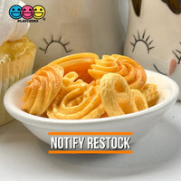 Butter Cookies Danish Faux Food Flatback Charms Cabochons Fake Dessert Cookie 12 Pcs Charm
