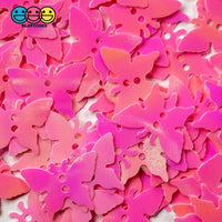 Butterfly Glitters Iridescent Pink With Holes Shaker Card Filler Glitter Butterflies Decoden 10