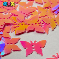 Butterfly Glitters Iridescent Pink With Holes Shaker Card Filler Glitter Butterflies Decoden