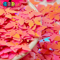 Butterfly Glitters Iridescent Pink With Holes Shaker Card Filler Glitter Butterflies Decoden