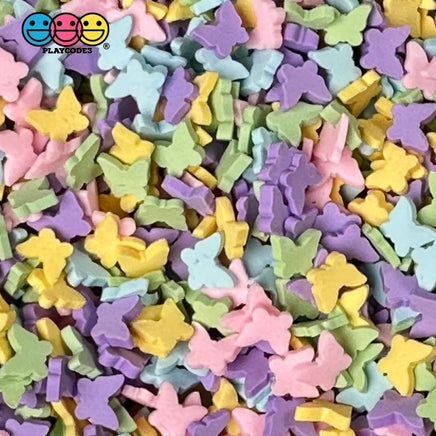 Butterfly Pastel Colors Fimo Fake Polymer Clay Sprinkles Jimmies Funfetti Sprinkle