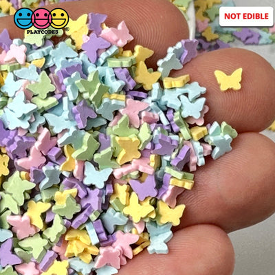 Butterfly Pastel Colors Fimo Fake Polymer Clay Sprinkles Jimmies Funfetti Sprinkle