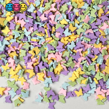 Butterfly Pastel Colors Fimo Fake Polymer Clay Sprinkles Jimmies Funfetti Sprinkle