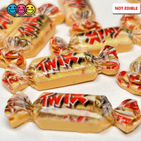 Candy Bar Snack Chocolate Caramel Cookie Mini Flatback Charm Fake Food Cabochons Charms 10 Pcs