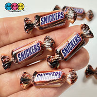 Candy Snack Chocolate Caramel Mini Flatback Charm Faux Food Cabochons Charms 10 Pcs