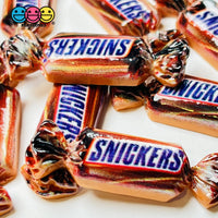 Candy Snack Chocolate Caramel Mini Flatback Charm Faux Food Cabochons Charms 10 Pcs