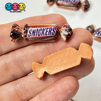 Candy Snack Chocolate Caramel Mini Flatback Charm Faux Food Cabochons Charms 10 Pcs