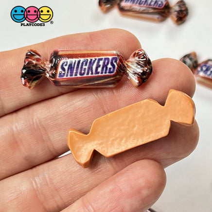 Candy Snack Chocolate Caramel Mini Flatback Charm Faux Food Cabochons Charms 10 Pcs