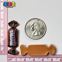 Candy Snack Chocolate Caramel Mini Flatback Charm Faux Food Cabochons Charms 10 Pcs