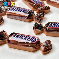 Candy Snack Chocolate Caramel Mini Flatback Charm Faux Food Cabochons Charms 10 Pcs