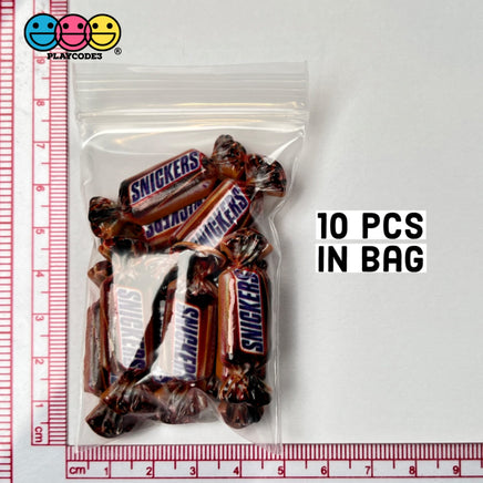 Candy Snack Chocolate Caramel Mini Flatback Charm Faux Food Cabochons Charms 10 Pcs