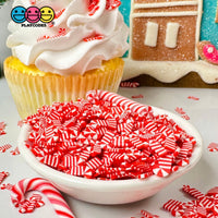 Candy Cane Peppermint Christmas Fimo Slice Fake Clay Sprinkles Funfetti 10Mm Playcode3 Llc Sprinkle