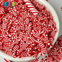 Candy Cane Peppermint Christmas Fimo Slice Fake Clay Sprinkles Funfetti 10Mm Playcode3 Llc Sprinkle