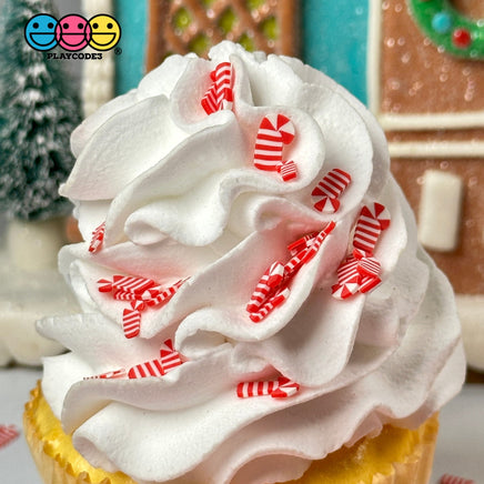 Candy Cane Peppermint Christmas Fimo Slice Fake Clay Sprinkles Funfetti 10Mm Playcode3 Llc Sprinkle