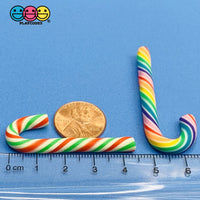 10Pcs 3D Candy Cane Charms 3 Types