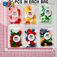 Cookie Chips Kisses Drops Multi Holiday Colors Fake Food Realistic Charm Cabochons 24 Pcs