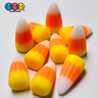 Candy Corn Fake Food Realistic Candies Charm Halloween Cabochons 10 Pcs
