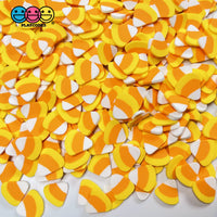 Candy Corn Fimo Slices Fake Sprinkles Halloween Decoden Funfetti 10Mm 20 Grams Sprinkle