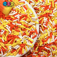 Candy Corn Mix Fake Clay Sprinkles Halloween Decoden Funfetti 5Mm Sprinkle