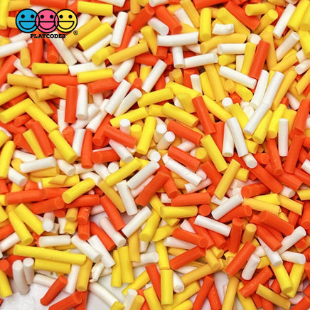 Candy Corn Mix Fake Clay Sprinkles Halloween Decoden Funfetti 5Mm 20 Grams Sprinkle