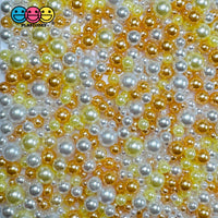 Candy Corn Pearl Acrylic Beads Mix – 10mm 8mm 6mm 4mm PLAYCODE3 LLC Bead