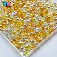 Candy Corn Pearl Acrylic Beads Mix – 10mm 8mm 6mm 4mm PLAYCODE3 LLC Bead