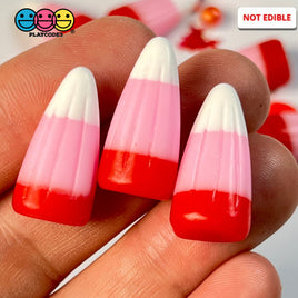 Candy Corn Valentines Day Colors Fake Food Realistic Candies Charm Cabochons 10 Pcs