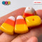 Candy Corn With Holes Fake Food Realistic Jewelry Charm Halloween Cabochons 10 Pcs