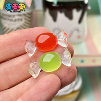 Candy Hard Mini Translucent Charm Christmas Multi Color Mix Charms Cabochons 10 Pcs