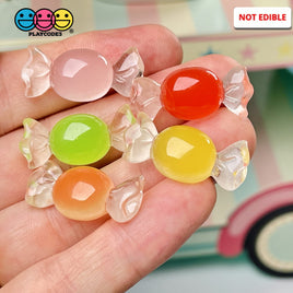 Candy Hard Mini Translucent Charm Christmas Multi Color Mix Charms Cabochons 10 Pcs