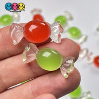 Candy Hard Mini Translucent Charm Christmas Multi Color Mix Charms Cabochons 10 Pcs