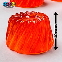 Candy Jell-O Swirl Shape Heart Top Fake Hard Candies 3 Colors Cabochons 20 Pcs Charm