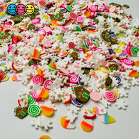 Candy Land Christmas Holiday Peppermint Swirls Winter Fake Clay Sprinkles Decoden Fimo Jimmies
