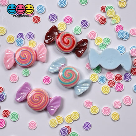 Mixed Candy Flat Back Charms 20Pcs Charm