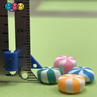 Candy Swirl Peppermint Mints Mix Christmas Theme Charms Fake Polymer Clay Candies Decoden 2 Choices