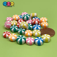Candy Swirl Peppermint Mints Mix Christmas Theme Charms Fake Polymer Clay Candies Decoden 2 Choices