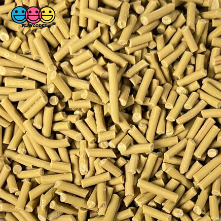 Caramel Color Fake Polymer Clay Sprinkles Jimmies Funfetti 10 Grams Sprinkle