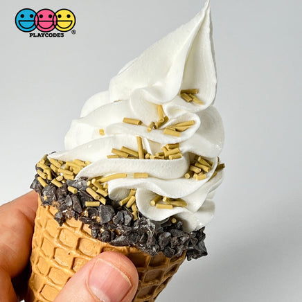 Caramel Color Fake Polymer Clay Sprinkles Jimmies Funfetti Sprinkle