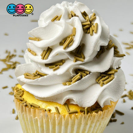 Caramel Color Fake Polymer Clay Sprinkles Jimmies Funfetti Sprinkle