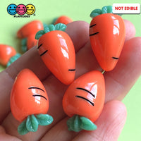 Carrot Fake Food Charm Flat Back Charms Cabochon 10Pcs