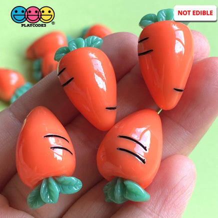 Carrot Fake Food Charm Flat Back Charms Cabochon 10Pcs
