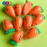 Carrot Fake Food Charm Flat Back Charms Cabochon 10Pcs