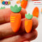 Carrot Flatback Charms Cabochons Carrots Large Small Decoden 2 Sizes 10 Pcs Large Charm