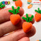 Carrot With Stem Leaf Flatback Charms Cabochons Carrots Easter Decoden 10 Pcs Charm